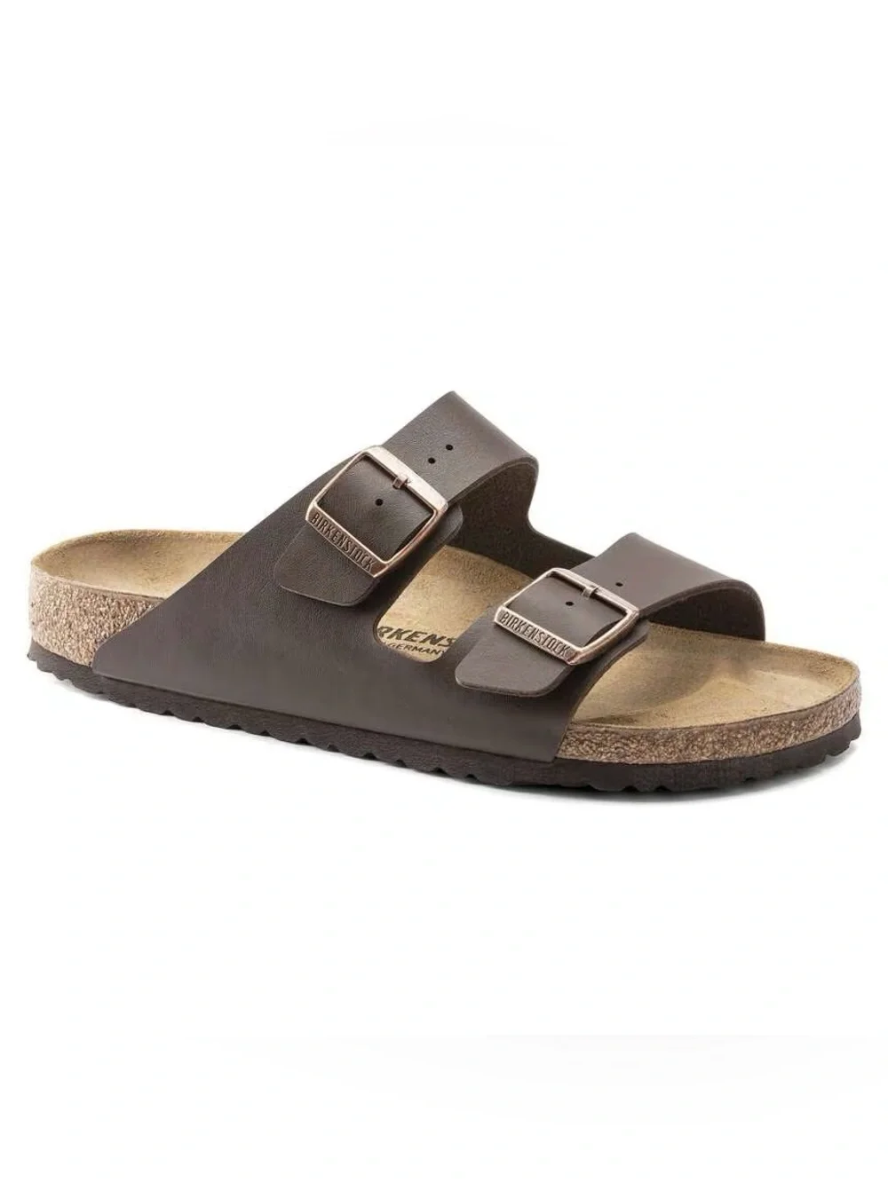 Birkenstock 🔥 Arizona Birko-Flor Brown Leather Sandals Slides 43 44 10 11 NEW